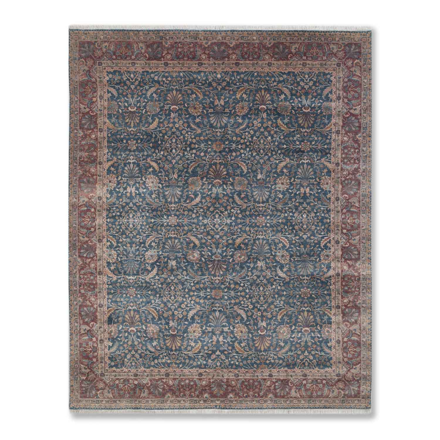 Malhar Hand Knotted Woollen And Silk Rug