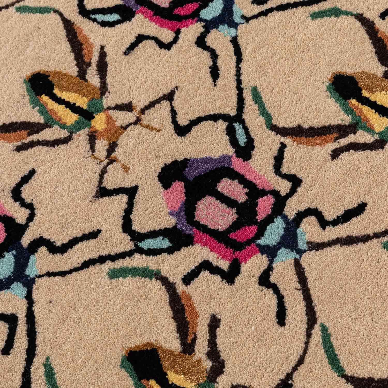 Mughal Jaal Hand Tufted Woollen And Viscose Rug By Varun Rana