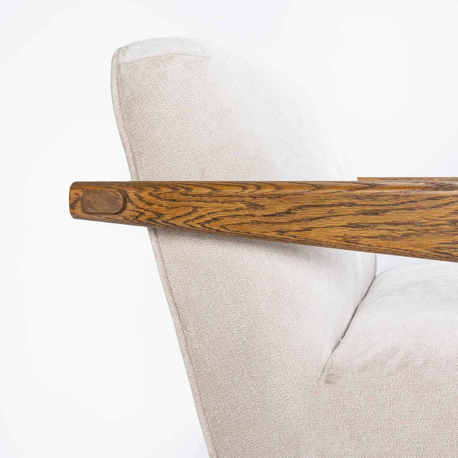 Hyke Low Back Armchair - Barly Brush