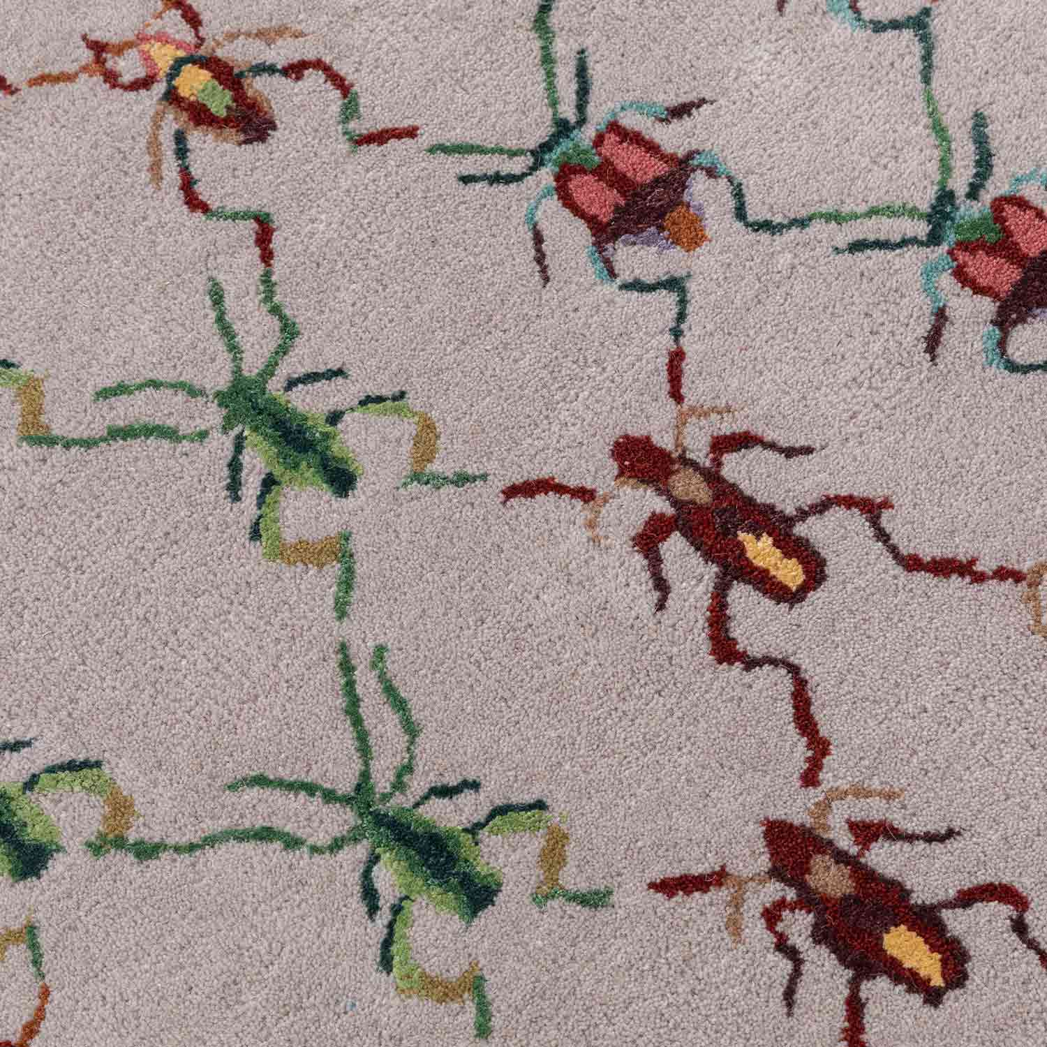 Filigree Feelers Hand Tufted Woollen And Viscose Rug By Varun Rana