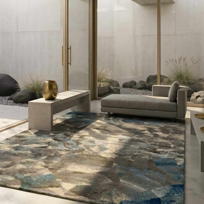 Storme Hand Knotted Woollen And Viscose Rug