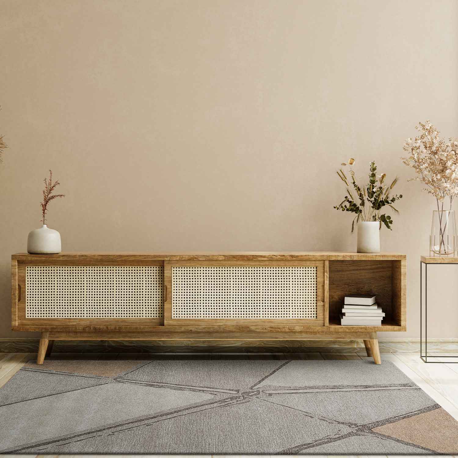 Bithiah Hand Tufted Woollen And Viscose Rug – Obeetee Carpets India