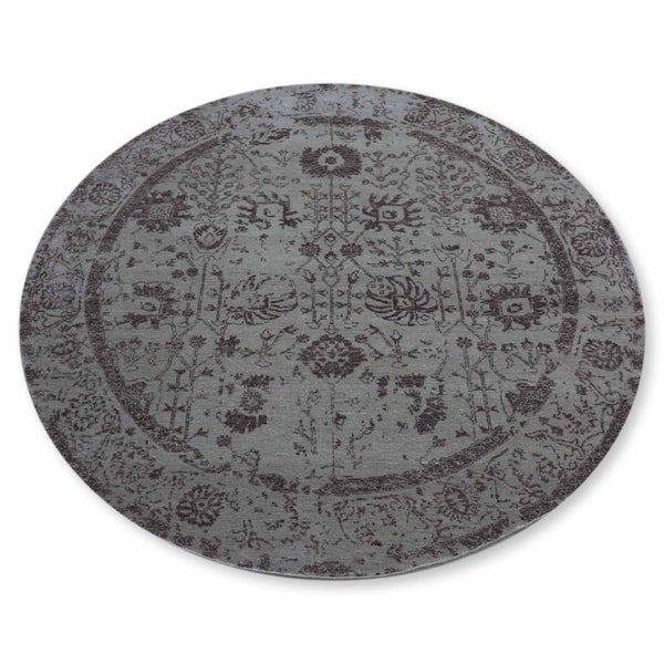 Barkha Hand Knotted Wool And Viscose Round Rug