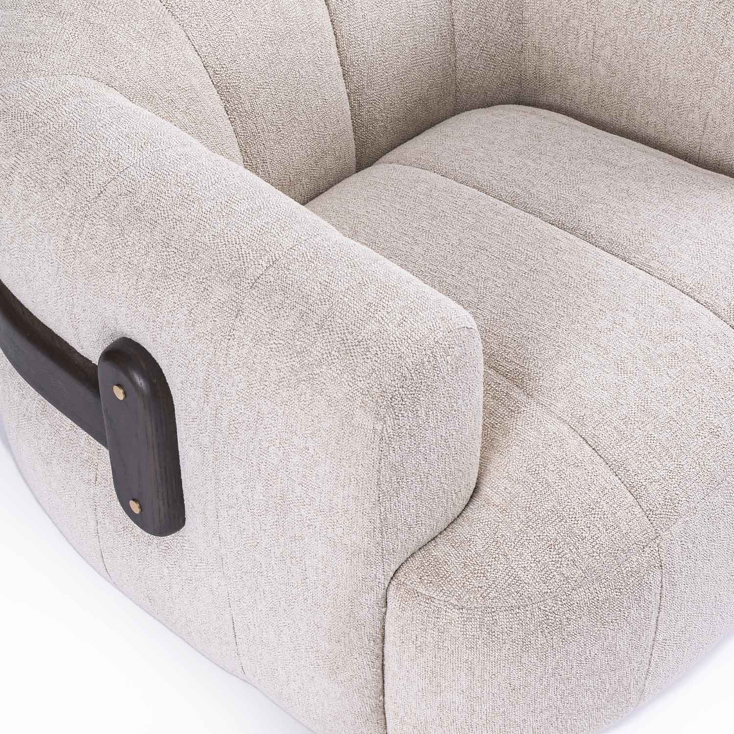 Maro Swivel Armchair- Sand