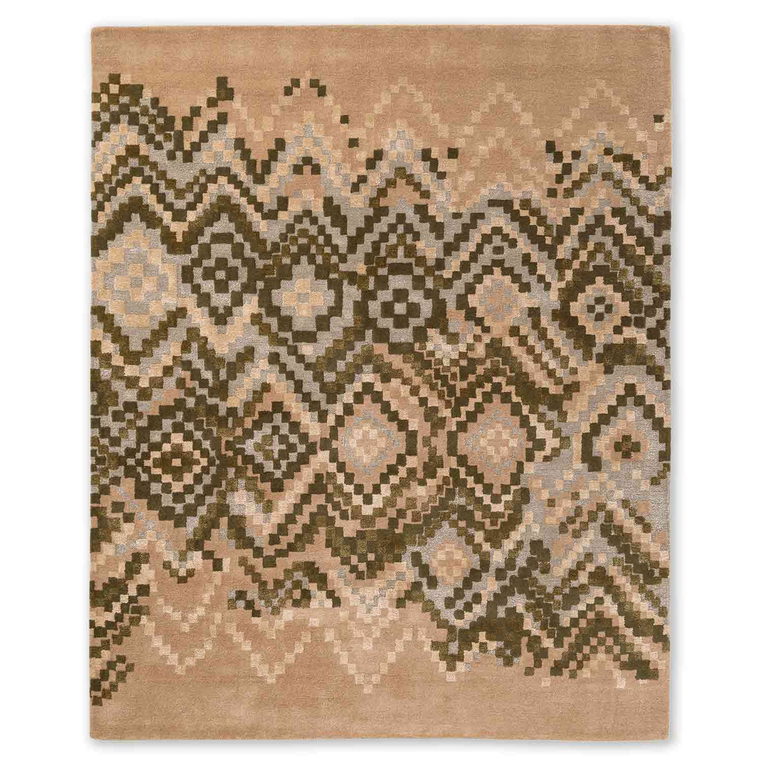 Whirlpool Hand Tufted Woollen And Viscose Rug