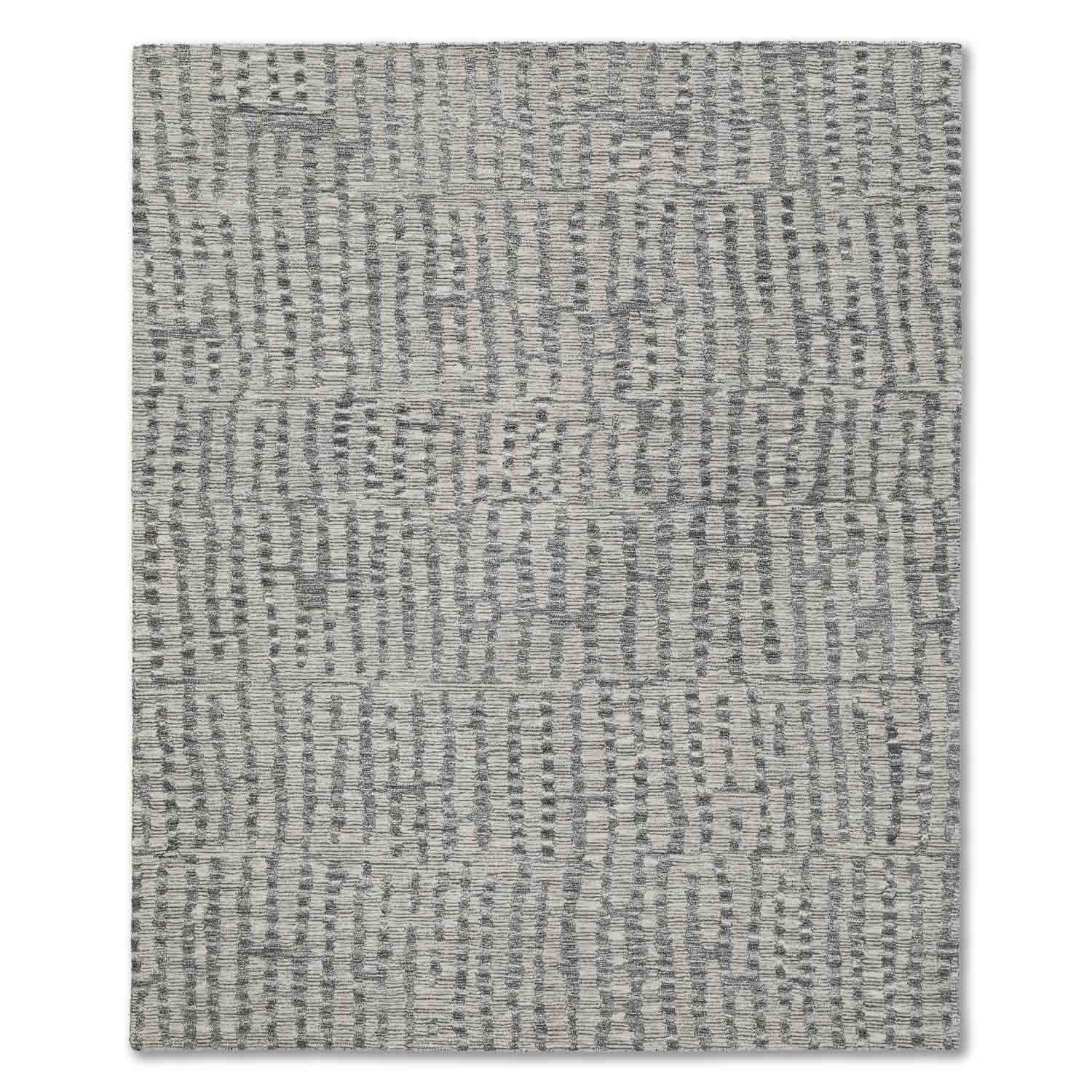 Screen snow Hand Tufted Woollen And Viscose Rug