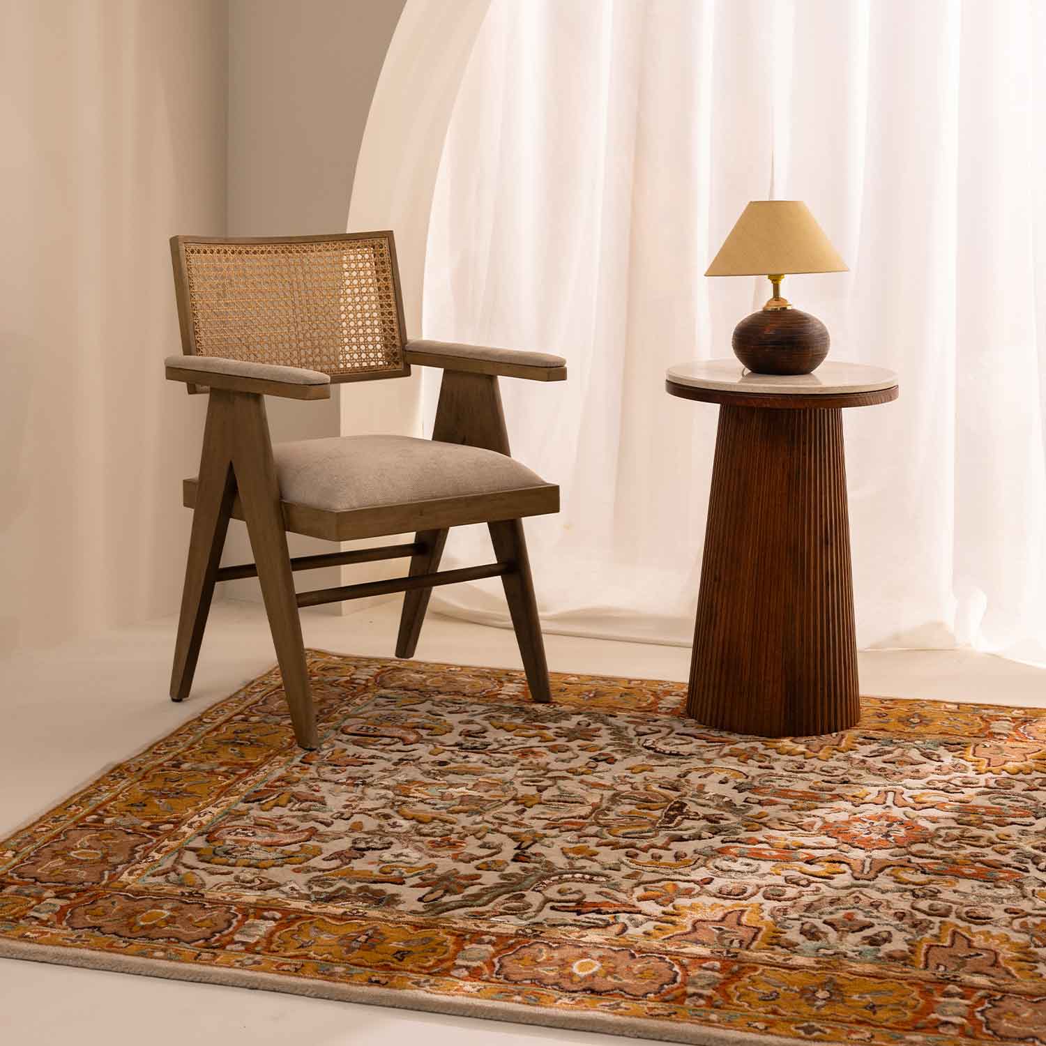 Negin Hand Tufted Woollen And Viscose Rug