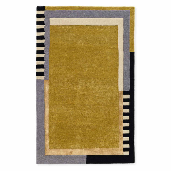 Chaubara Hand Tufted Woollen And Viscose Rug
