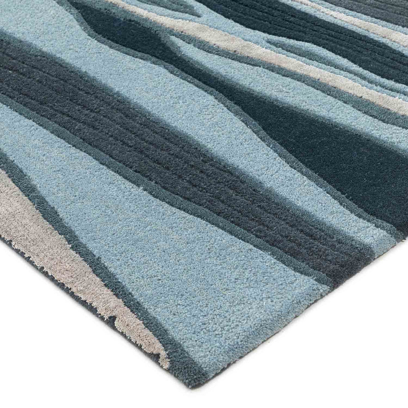 Obliq Hand Tufted Woollen And Viscose Rug