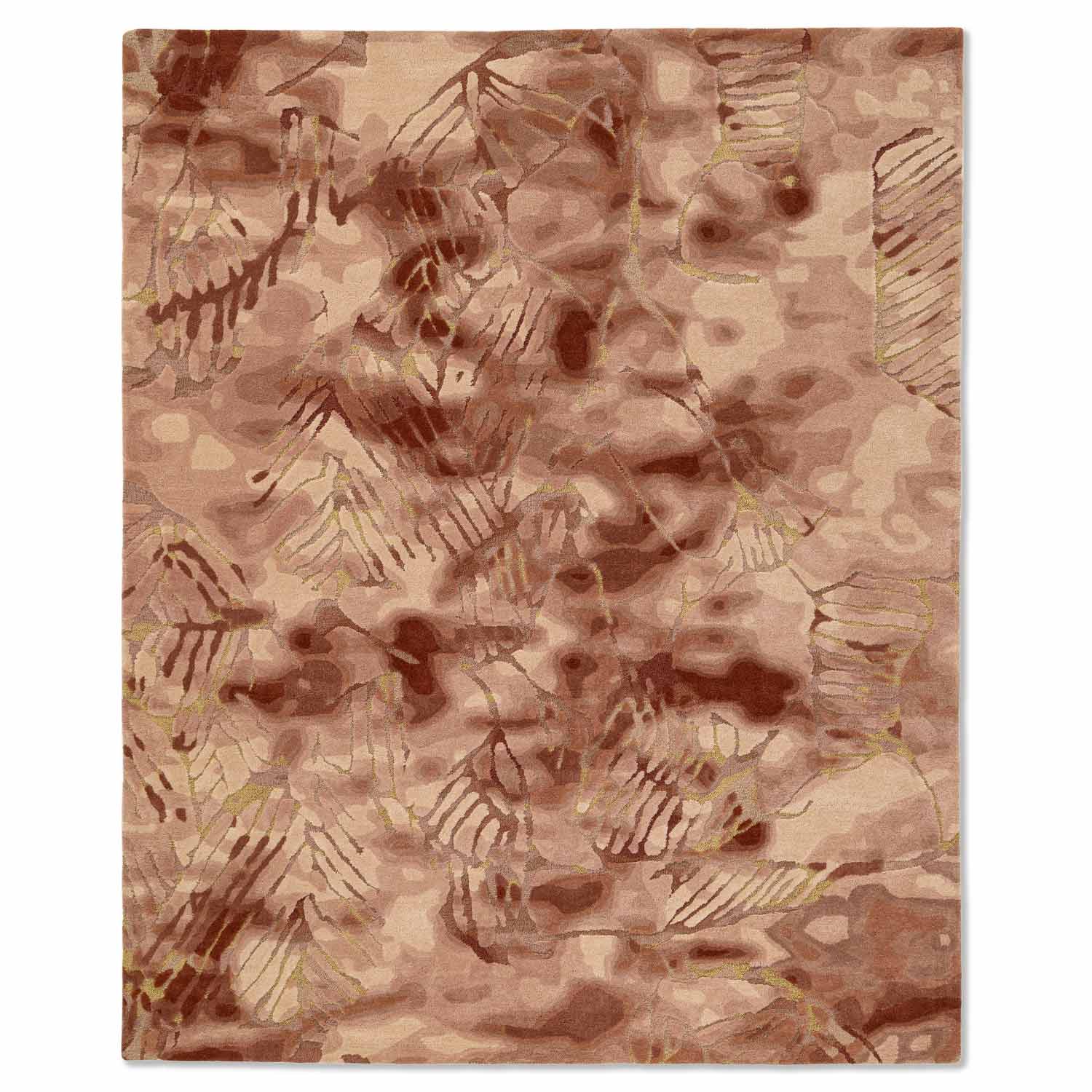 Wineyard Hand Tufted Woollen And Viscose Rug