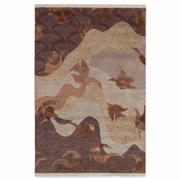 Udaan Hand Knotted Woollen And Viscose Rug