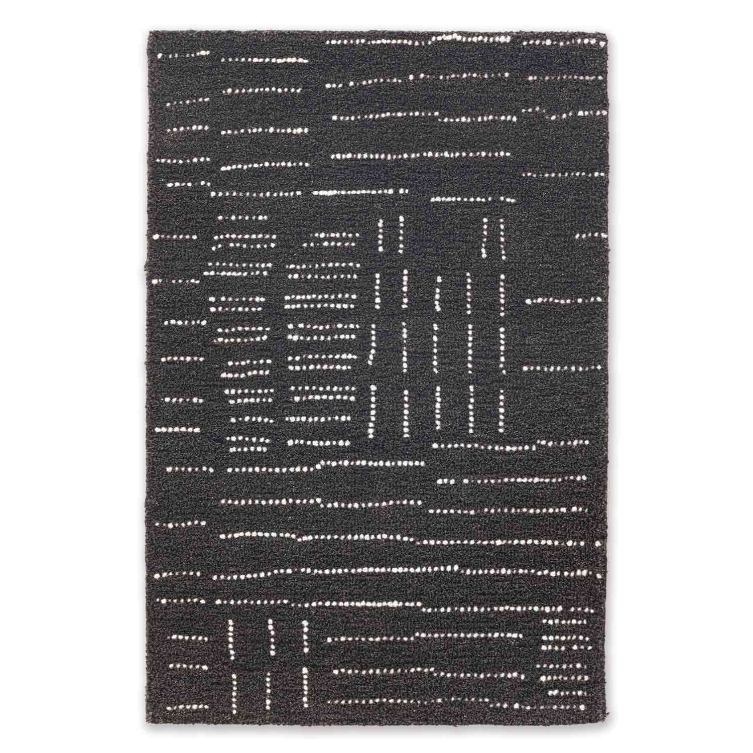 Titanium Hand Tufted Woollen And Viscose Rug