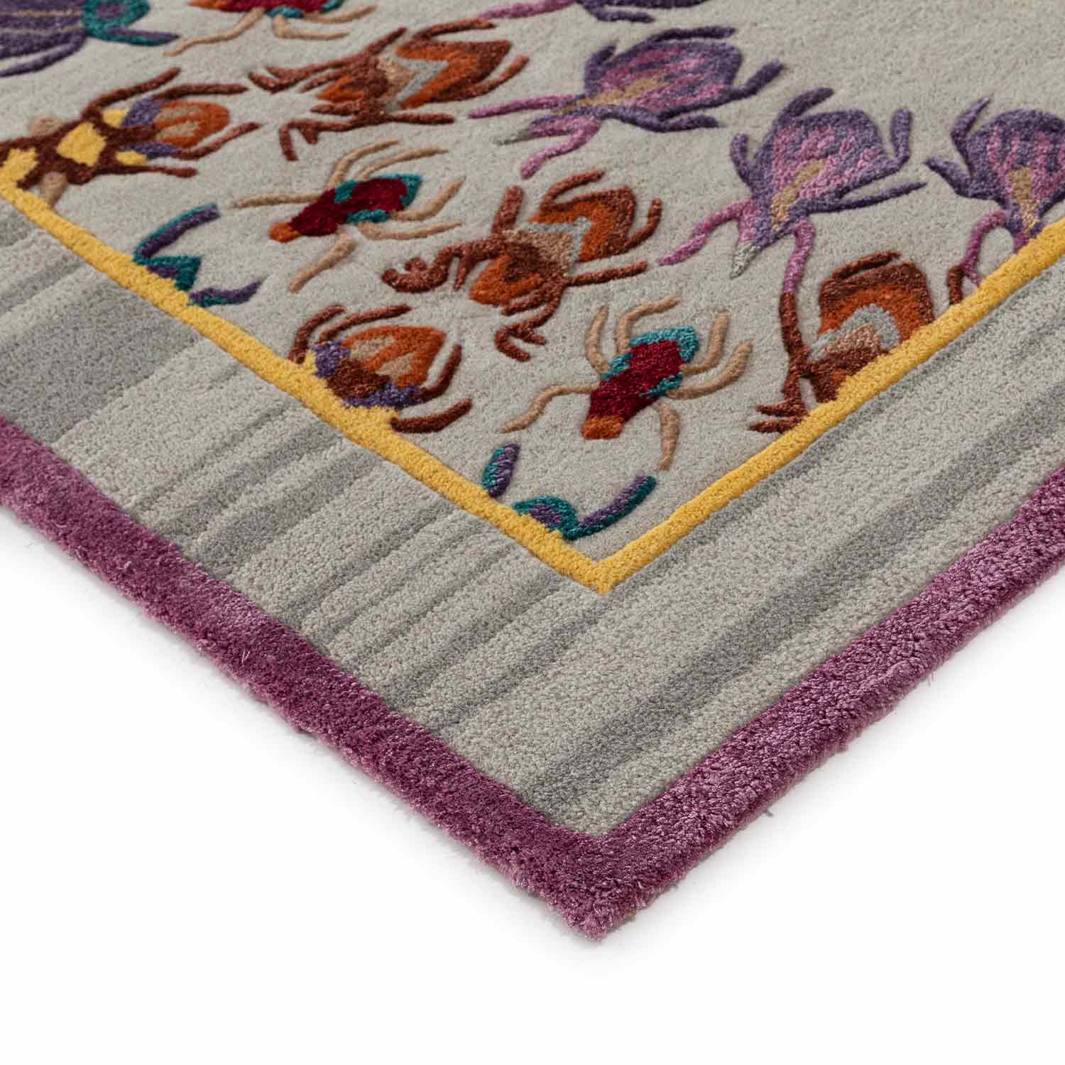 Dance Concentric Hand Tufted Woollen And Viscose Rug By Varun Rana