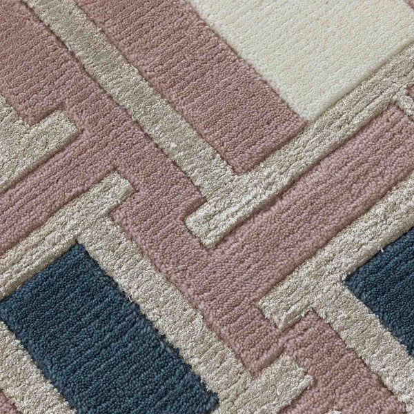 Lhasa Hand Knotted Woollen And Viscose Rug