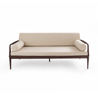 Terra Teak Three Seater Sofa with Marble Piers