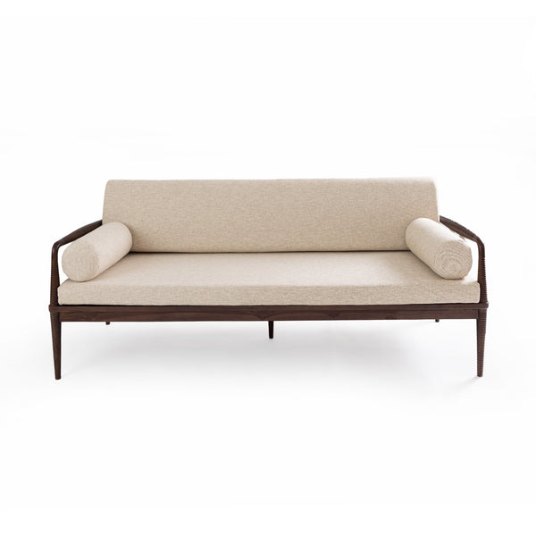 Terra Teak Three Seater Sofa with Marble Piers