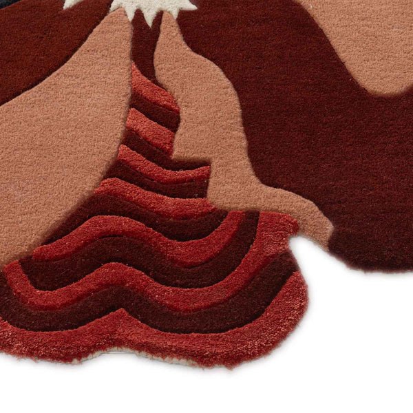 Tikli Hand Tufted Woollen And Viscose Rug