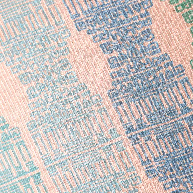 Fiortan Tassar Silk Digital Printed Cushion Cover By Mariella Ienna