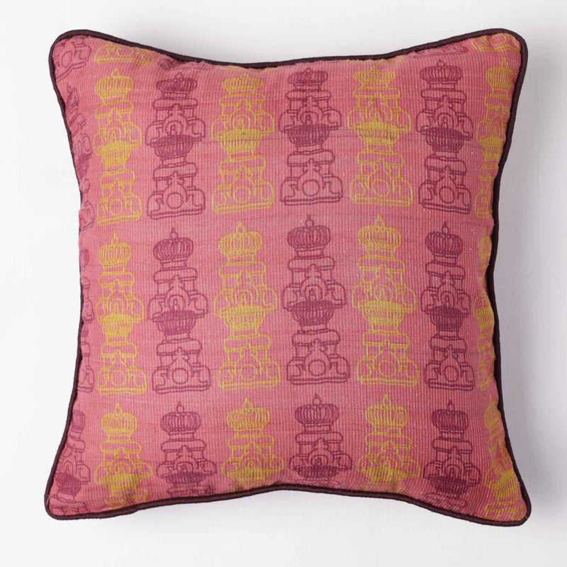 Varusta Tassar Silk Digital Printed Cushion Cover By Mariella Ienna