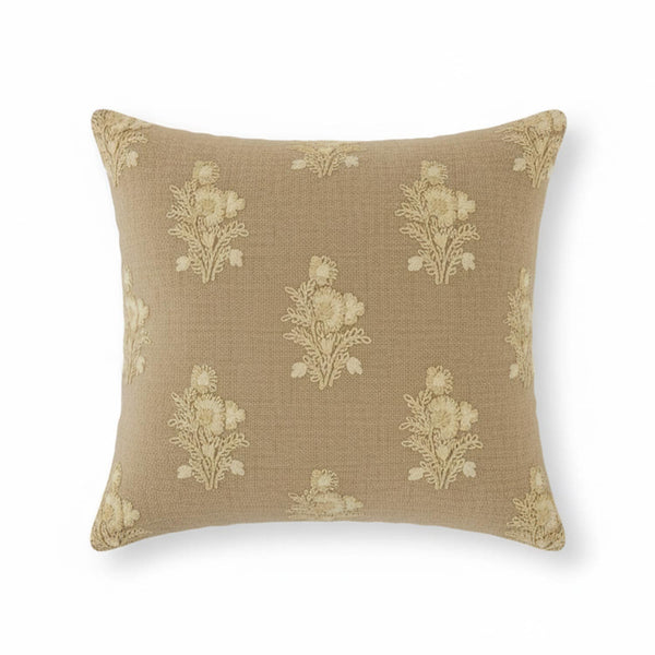 Chaturra Cotton Embroidered Cushion Cover