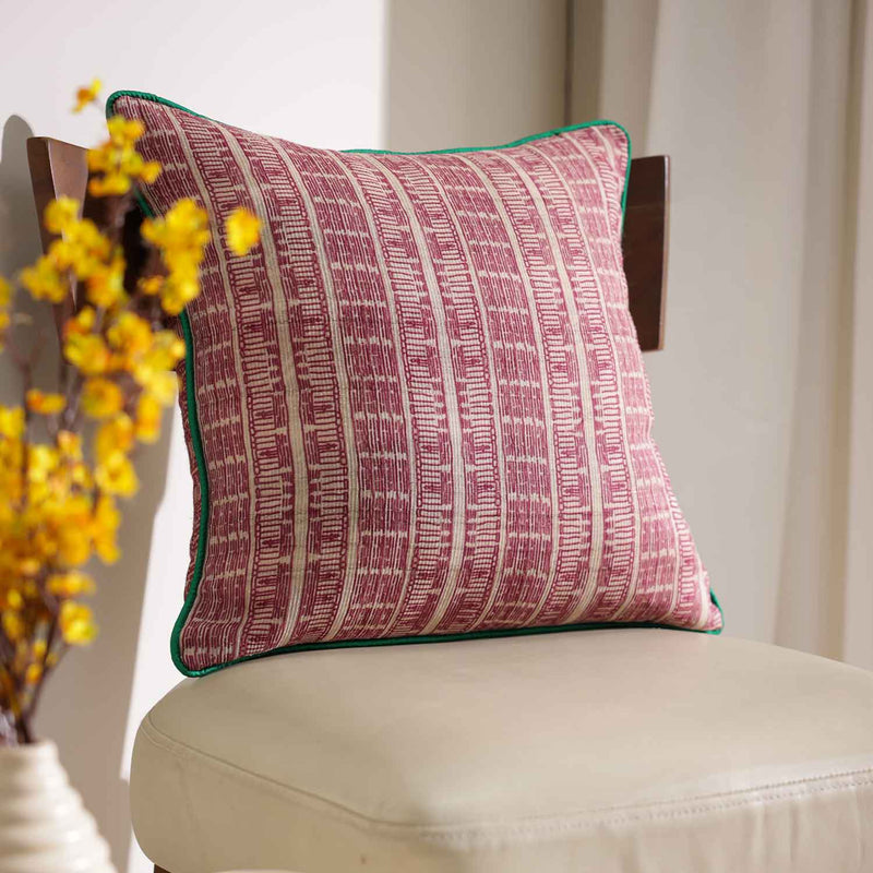 Divano Tassar Silk Digital Printed Cushion Cover By Mariella Ienna