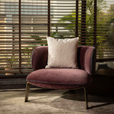 Raha embroidered cotton chambray cushion cover