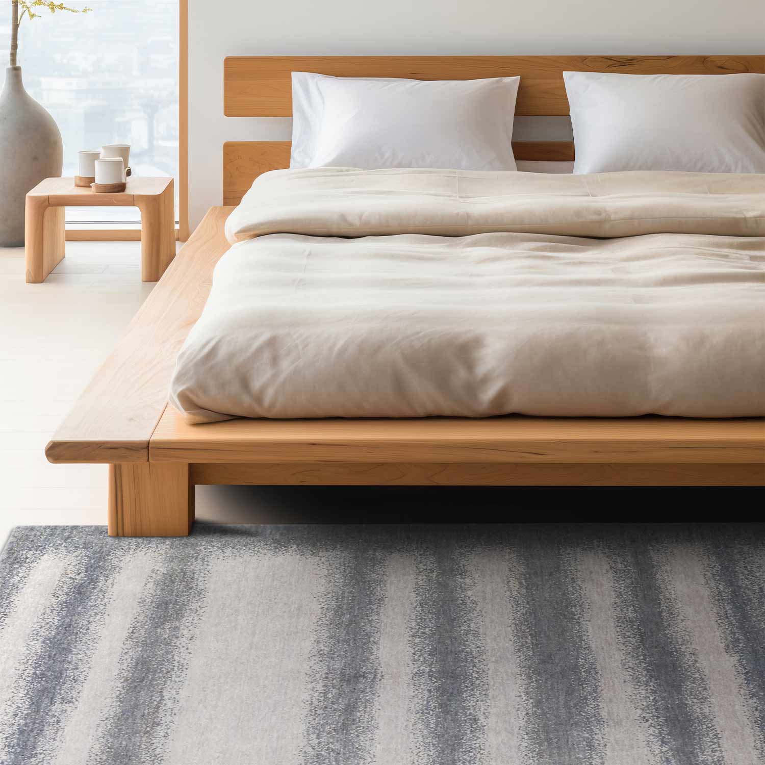 Led Hand Knotted Woollen Rug