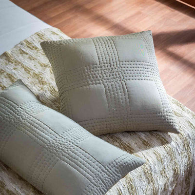 Quadra Vegan Silk Handquilted Cushion Cover