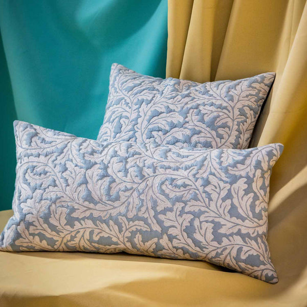 Galleria Cotton Handblock Printed Quilted Lumbar Cushion Cover