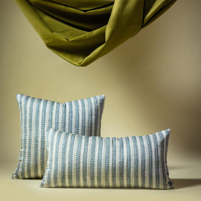 Anaya Cotton Bagru Hand-Block Printed Lumbar Cushion Cover