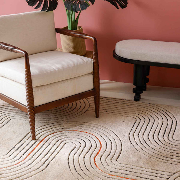 Dendera Hand Tufted Woollen And Viscose Rug