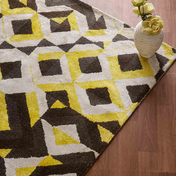 Argyle Hand Tufted Woollen and Viscose Rug
