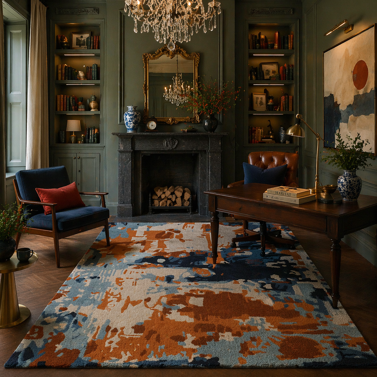 Palisse Hand Tufted Wool And  Viscose Rug