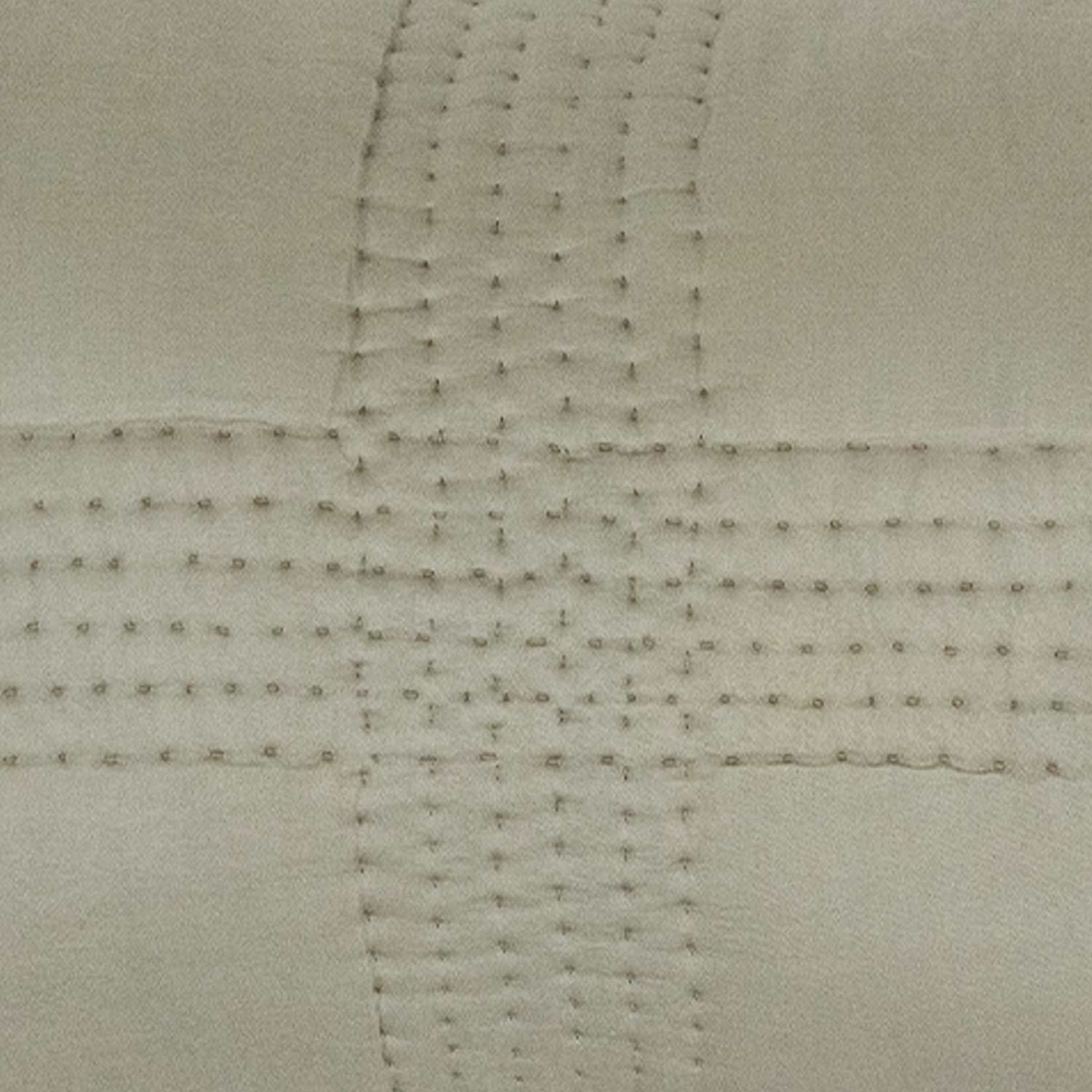 Handquilted Vegan Silk Quadra Cushion Cover