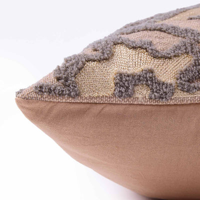 Pattika Cotton and Silk Embroidered Cushion Cover