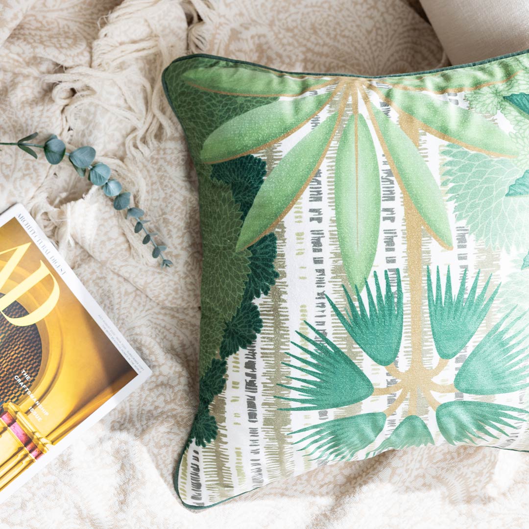 Wildflower Digital Printed Cotton Cushion Cover