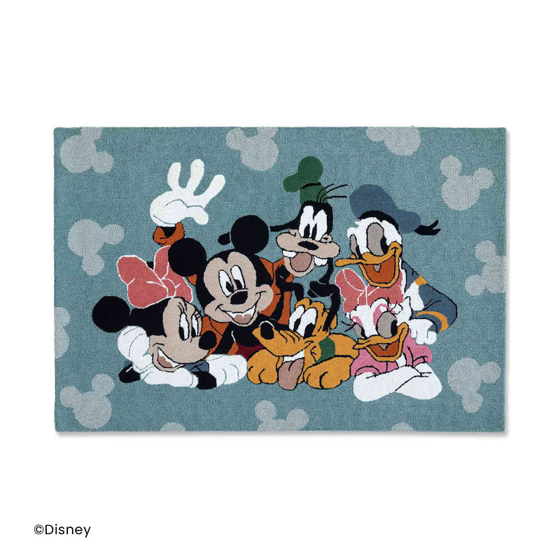 Mickey Clubhouse Hand Tufted Woollen And Viscose Rug