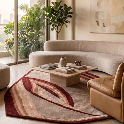 Kulhad Hand Tufted Woollen And Viscose Rug