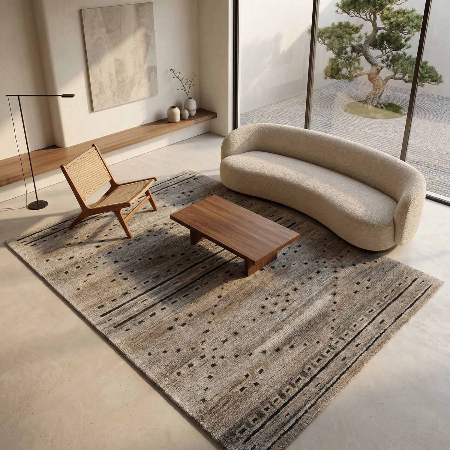 Sahiban Hand Tufted Polyester Rug