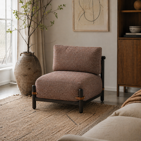 Billy Oak Lounge Chair - Dark Amber