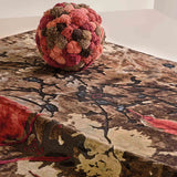 Ink on Canvas Hand Knotted Woollen And Silk Rug