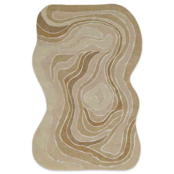 Contour Drift Hand Tufted Wool And Viscose Rug