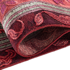 Upvan-X Hand Knotted Woollen And Silk Rug By Anju Modi