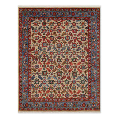 Garden Lattice Hand Knotted Wool Rug