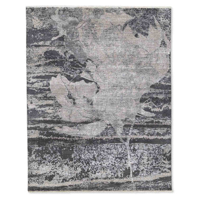 Kage Hand Knotted  Woollen And Viscose Rug