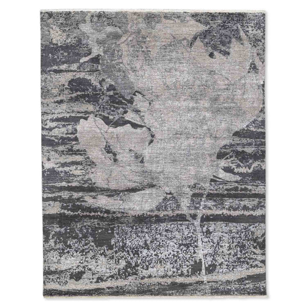 Kage Hand Knotted  Woollen And Viscose Rug