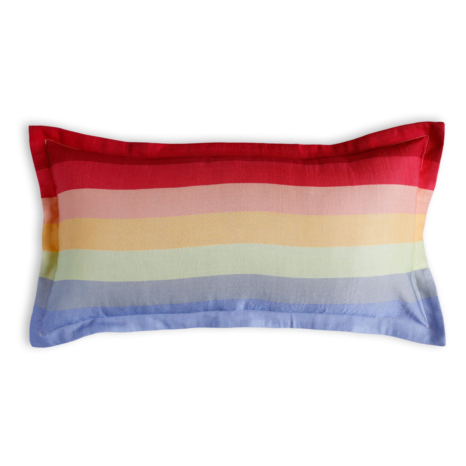 Botanic Digital Printed Woollen And Silk Lumbar Cushion By Mariella Ienna
