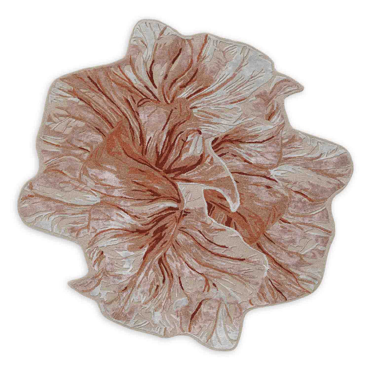 Bloom Relief  Hand Tufted Wool And Viscose Rug