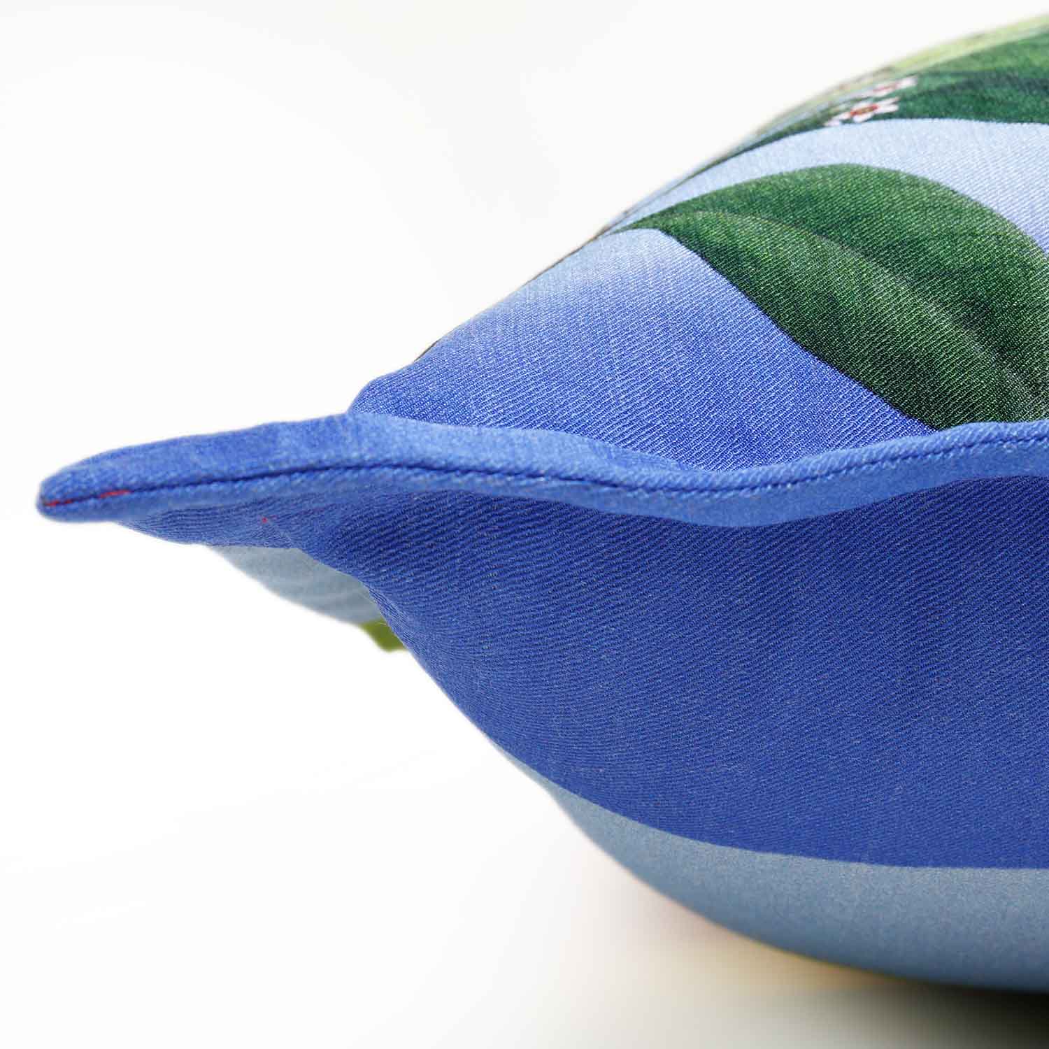 Botanism Digital Printed Woollen And Silk Cushion By Mariella Ienna