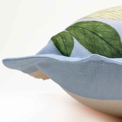 Blosom Digital Printed Woollen And Silk Lumbar Cushion By Mariella Ienna